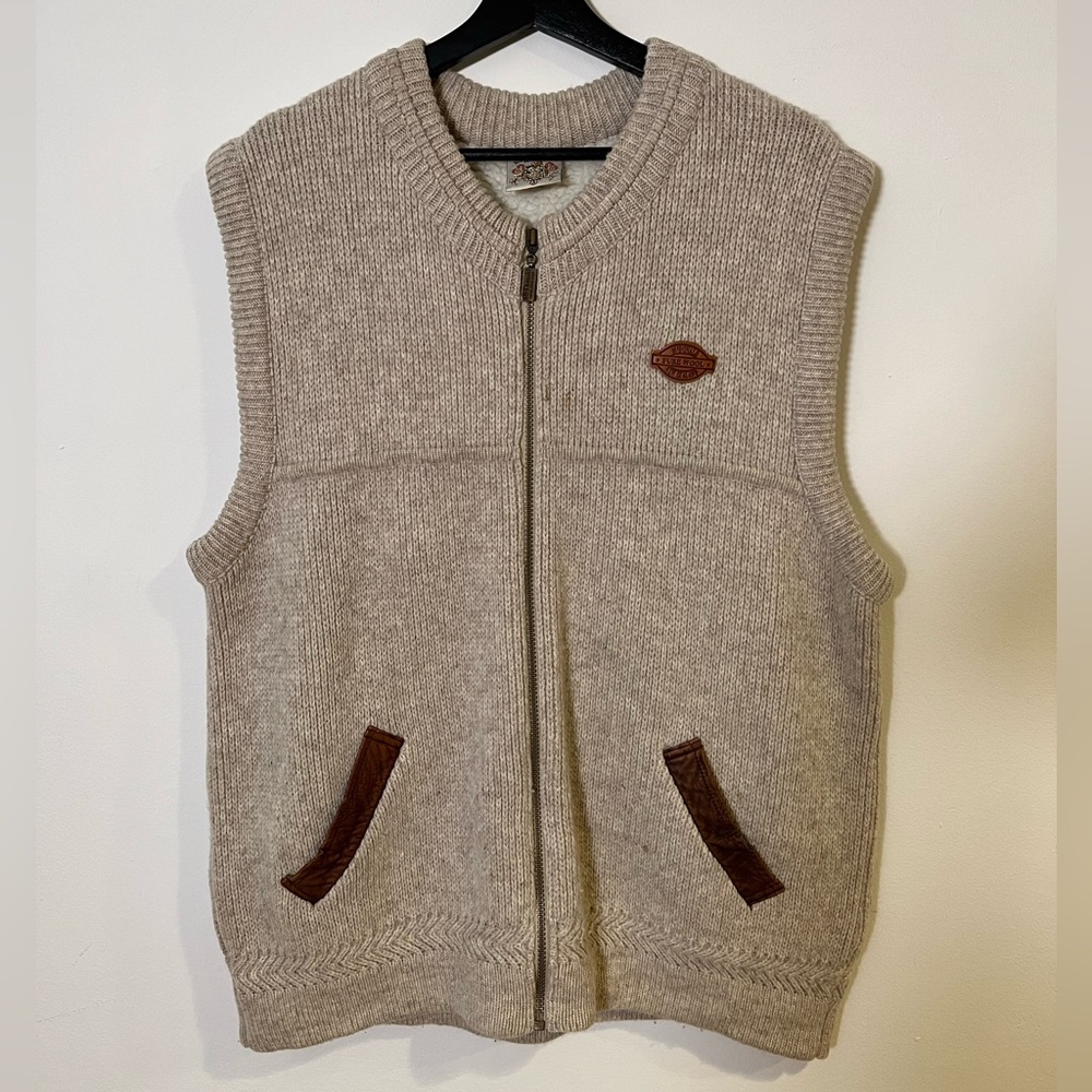 100% Wool Sherpa Vest